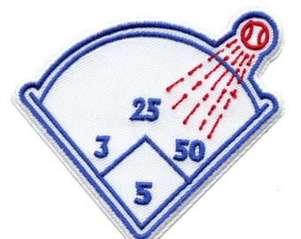 Los Angeles Baseball Patch Homerun Grand Slam Diamond Sports Parody Embroidered IronOn AD7