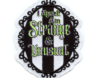 I Myself Am Strange Patch Movie Horror Comedy Embroidered Iron On BC6