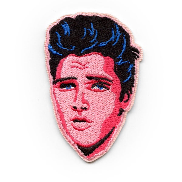 Elvis Presley Face Portrait Patch Legend Rock King Embroidered Iron on CC6