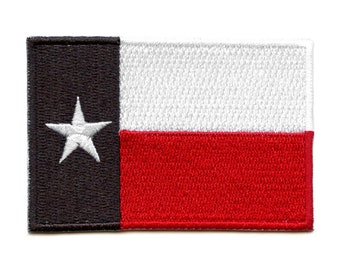 Texas Flag College Patch Lubbock Colors Pride bordado ferro em CD8
