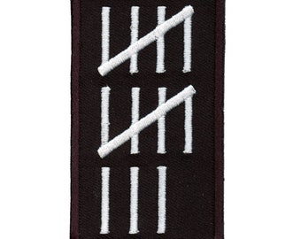 Die 13 Änderungsstrichstriche Patch gesticktes Eisen auf bd4