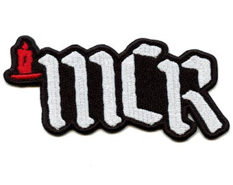 My Chemical Romance MCR Logo-Aufnäher, gestickt, zum Aufbügeln, offiziell lizenziertes Sammlerstück der Emo-Rockband