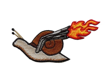 Escargot my car go 160 swiftly patch rapper lyrics notorious embroidered iron on eb1