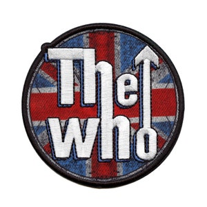 The Who Union Jack Patch English Rock Band Sublimated Embroidery Iron On EB3