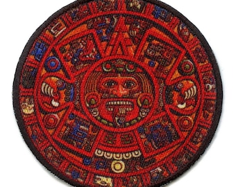 Maya Kalender Aufnäher spanische Kultur gestickt Aufnäher af5