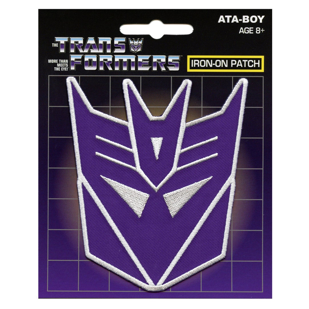 Transformers Purple Helmet Insignia Patch Decepticons Leader Megatron Embroidered Iron on BG5 Etsy