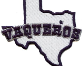 Texas Vaqueros State Patch Sports Football Fan Embroidered Iron On AH7