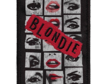 Blondie Eyes & Lips Patch Classic Rock Icon Sublimated Embroidered Iron On CG1