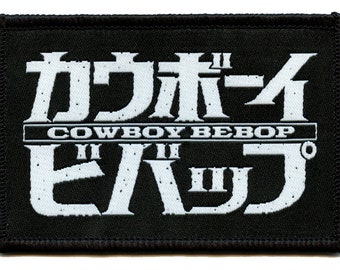Parche con el logo oficial de Cowboy Bebop, anime, bounty, western, tejido, para coser en ac2