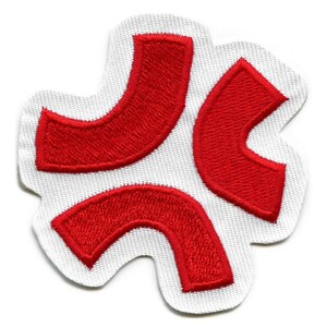 Arg Symbol Patch Anime Emoticon Ikon Broderad Stryk-på ED5
