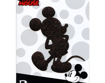 Officially licensed mickey mouse glitter patch disney iron on applique ca4