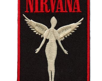 Nirvana In Utero Patch Angel Grunge Alternative Rock Embroidered Iron On EE5