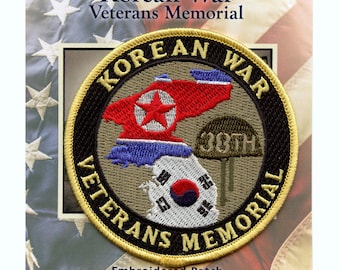 Korean War 38th Veterans Memorial Patch United Nations Embroidered Iron On CD6