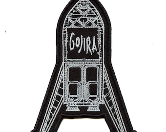 Gojira Rock Music Patch Band Space Shuttle Embroidered Iron On GB2