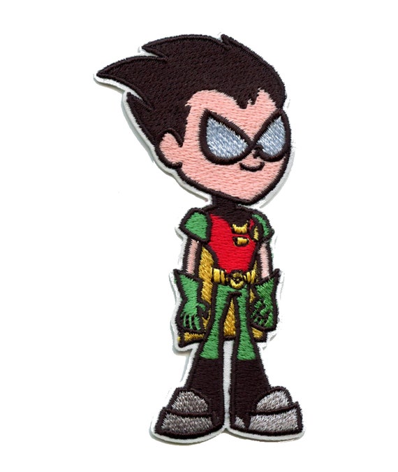 Teen Titans Go Robin Patch Dc Cartoon Network Embroidered - Etsy Teen Titans Go Robin Patch Dc Cartoon Network Embroidered - Etsy