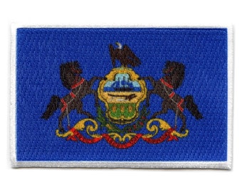 Pennsylvania patch state flag embroidered iron on AG7