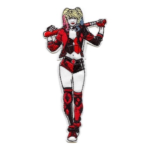 DC Comics Harley Quinn Tygmärke Gotham Villain Wild Broderad Stryk-på CF3