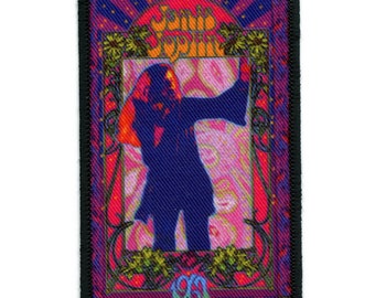 Janis Joplin Flores Psicodélicas Parche Leyenda 1967 Rock Sublimado Hierro En EG1