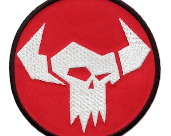 Warhammer 40K Orks One Patch Arcade Skull Gaming Embroidered  Iron on AE7