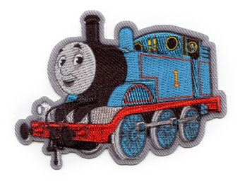 Thomas die Lokomotive Aufnäher, gestickt, zum Aufbügeln, Zug-Cartoon-Applikation für Kinderfernsehserien
