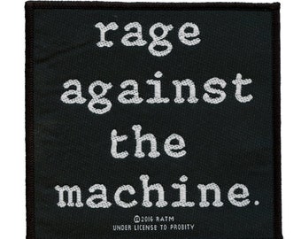 Rage Accent The Machine Logo Aufnäher Heavy Metal Gewebt zum aufnähen BG2