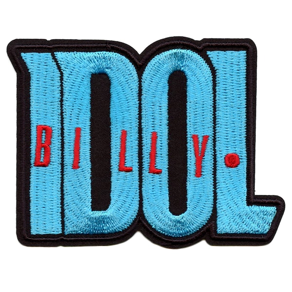 Billy Idol Logo Patch Punk Rock Icon Embroidered Iron On CH3