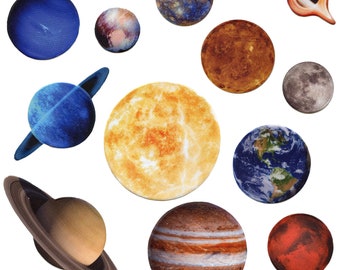 Solar system complete set fotopatch 12 piece collection embroidered iron on set EB3