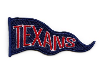 Texas Team Pennant Patch Houston Football Sport Embroidered Iron On CG7