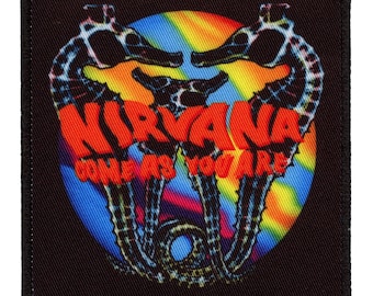 Nirvana Come As You Are Patch Embroidered Iron On Grunge Rock Band Music Memorabilia
