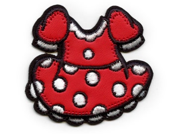 Disney Minnie Mouse Vestido Patch Animais Crianças Filme Bordado Ferro Em CB6
