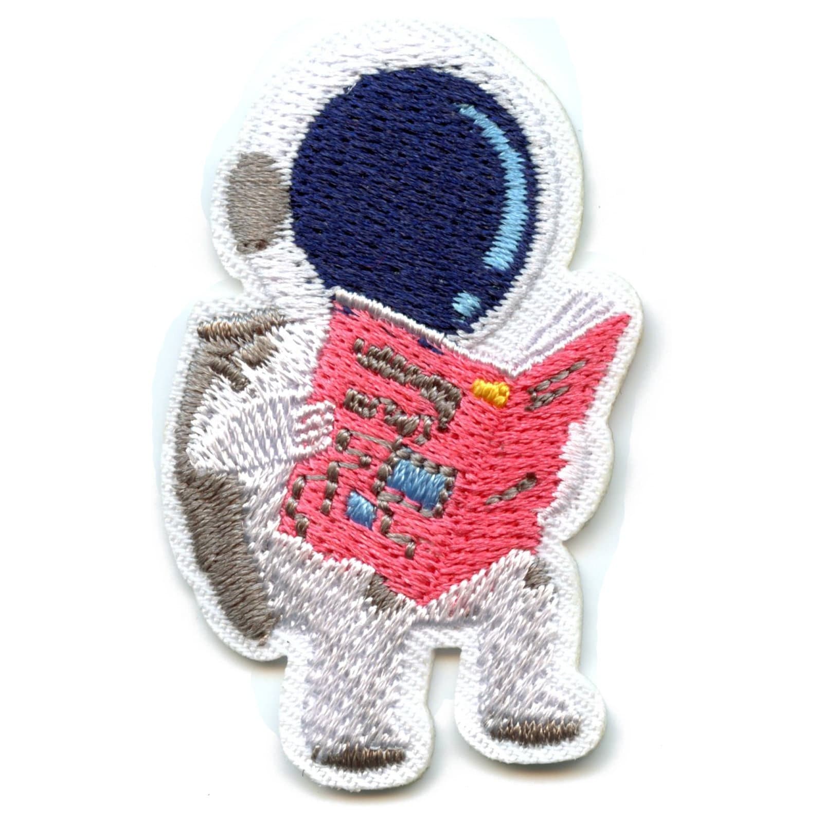 Astronaut Reading Book Patch Outer Space Embroidered Iron on Be1 - Etsy