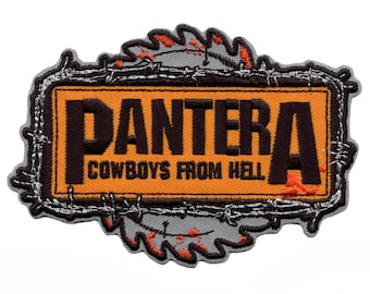 Patch Pantera Patch Ricamata Pantera CFH (Cowboys From Hell) - Per Giubbotti, Jeans, Borse, Stile Metal/thrash Wagner Patch - Foto 12