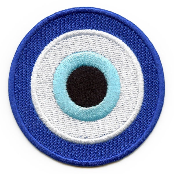 Evil Eye Protection Patch Spiritual Good Karma Embroidered Iron On BA3