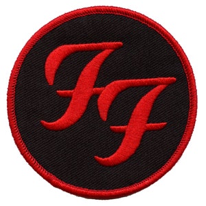 Foo Fighters Logotyp Tygmärke Alternativt Rockband Broderat Strykbart EG5