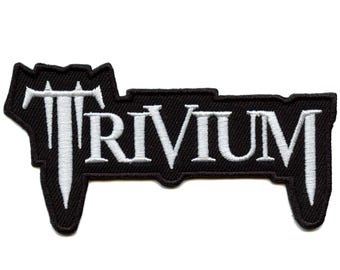 Trivium Classic Logo Patch Metal Rock Band Embroidered Iron On GC2