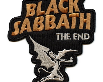 Black Sabbath The End Patch Ozzy Metal Kreatur Gesticktes Aufnäher EG1