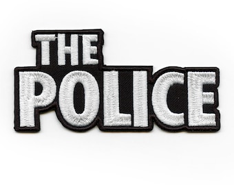 De politie-logopatch Klassiek Engels rock geborduurd opstrijkbaar BH3