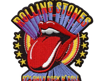 Rolling Stones Patch, Sequin Patch, Large Tongue Patch, Iron On 