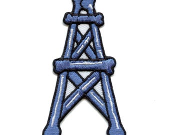 Houston Oil Rig Patch Bone Tower Football Parody Embroidered Iron On CE7