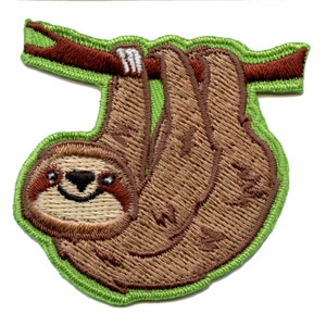 Clearance Sloth Patch - Iron on Patch - Embroidered Patches - The