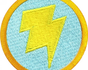 Lightning fast badge patch wilderness scout sash iron on embroidered ab3