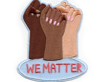 Feminist We Matter Patch starke unabhängige Frauen gesticktes Aufbügler BG3