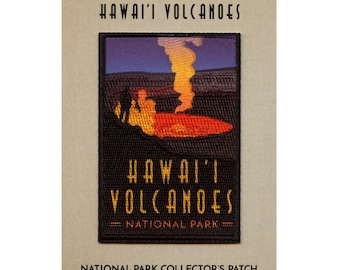 Hawaii Volcanoes National Park Patch Island Summit Travel geborduurd opstrijkbaar BH8
