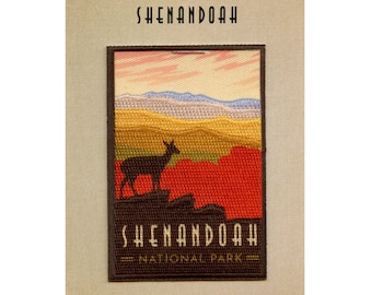 Shenandoah national park patch mountain travel virginia embroidered iron on BG8