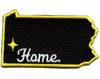 Pittsburgh pennsylvania home state patch city team embroidered iron on bd7