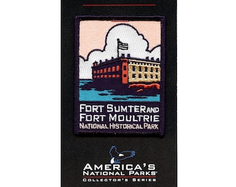 Fort Sumter und Fort Moultrie Aufnäher Reise South Carolina gestickt Aufnäher BH2