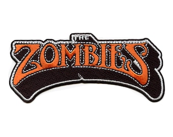 The Zombies Orange Logo Patch English Rock Band Embroidered Iron On EG2