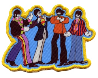 The Beatles Yellow Submarine Sub Band Patch British Rock Band Sublimation Sew On CG3