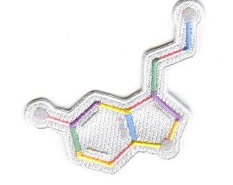 Fer brodé par structure chimique de correction de molécule de sérotonine sur AC6