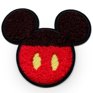 Mickey Mouse Pants Head Patch Disney Meeska Mooska Chenille Iron On CB6
